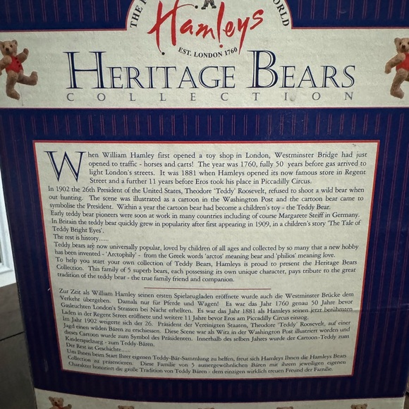 Hamleys Heritage Bears Collection Albert Bear 40cm - Picture 3 of 3